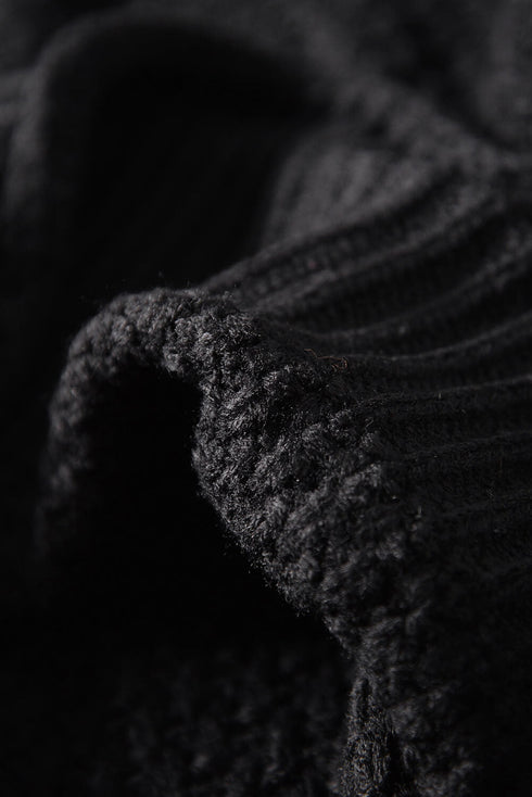 Oversized Chunky Batwing Long Sleeve Turtleneck Sweater